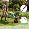 Brouette COSTWAY en métal galvanisé, roues en caoutchouc de Voir les images du produit 8