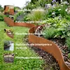 Set di bordure per prato in acciaio Corten AREBOS da 15 m – Anteprima dell’immagine prodotto 3