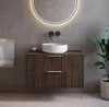 Meuble sous lavabo Badplaats Rimini 80 x 46 cm brun noyer - Voir les images du produit 7