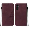 Hülle für Samsung Galaxy A24 4G Prägung Flip Leder Produktbild-Vorschau 2
