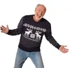 Weihnachtspullover Schneegestöber blau-weiß - XL Produktbild-Vorschau 2