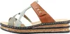 Rieker Damen Plateau Pantoletten Clogs Keilabsatz 62989, Produktbild-Vorschau 2