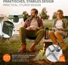 Hauki Campingstuhl faltbar, Khaki, Angelstuhl mit Produktbild-Vorschau 3