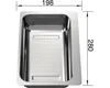 BLANCO 217796, Edelstahl, Edelstahl, 272 mm, 198 mm Produktbild-Vorschau 2