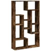 A wooden bookshelf with multiple compartments. Náhled obrázku produktu