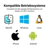 SD-Kartenleser – USB 2.0 / USB-C Speicherkartenleser 2in1 Produktbild-Vorschau 5
