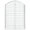 Gabione mit Hochbogen 100x50x120/140 cm Verzinktes Eisen Produktbild-Vorschau 3