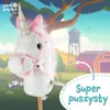 Pink Papaya konik na kiju "Mandy", słodki jednorożec Podgląd zdjęcia produktu 4