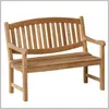 A wooden bench on a white background. Produktbild-Vorschau