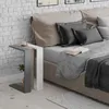 DECORTIE Muju Moderne Table d'appoint en forme de C, Gris Voir les images du produit 2