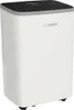 A white Bosch dehumidifier with a black top panel and gray trim, shown from a three-quarter angle on a white background. Produktbild-Vorschau