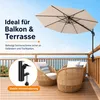 Sonnenschirmhalter Balkon Geländer verstellbar, stabile Produktbild-Vorschau 7