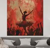 Abstrakt Ballerina Leinwandbild Wandbild Kunstdruck XL Produktbild-Vorschau 3