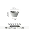6-teiliges Schalen Set Ø11,7 cm Keramik Müslischalen, Produktbild-Vorschau 2
