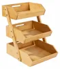 Relaxdays Obst Etagere Bambus, 3 Etagen, HBT 41x33x30 cm, Produktbild-Vorschau 7