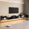 Merax TV-meubel, wandmontage, met glanzende deuren, TV-kast Productafbeelding-voorbeeld 3