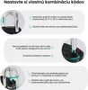 AdroitGoods 4-miestny kombinovaný zámok - visiaci zámok - Náhľad obrázku produktu 2