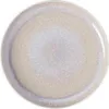 A top-down view of a round plate with a speckled, iridescent glaze. Produktbild-Vorschau
