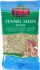 A bag of fennel seeds with text and an illustration of a person. Produktbild-Vorschau