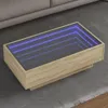 vidaXL LED-Couchtisch Sonoma Eiche 90x50x30 cm Produktbild-Vorschau 2