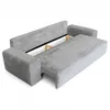 Cord Schlafsofa 3-Sitzer 265 x 105 cm Hellgrau mit Produktbild-Vorschau 7