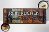 Holzschild Spruch 27x10cm kein Kuchen ist keine Lösung Produktbild-Vorschau 2