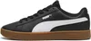 A side view of a black Puma sneaker with a white stripe and a brown sole. Produktbild-Vorschau