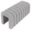 Sitzbank Sundo grau gepolstert 95x40x42 cm mit dekorativer Produktbild-Vorschau 4
