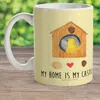 Mr. & Mrs. Panda Pott Vogel Haus - Gelb Pastell - Geschenk, Produktbild-Vorschau 2