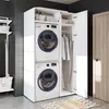 Skříňka pod pračku Roomart DUO-I, šířka 112 cm, bílá barva Náhled obrázku produktu 3
