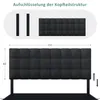 Diagram showing the assembly and dimensions of a headboard. Produktbild-Vorschau