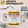 Moderator Tasse Geschenk Lustiger Spruch Geschenkidee für Produktbild-Vorschau 3