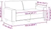vidaXL 2-Sitzer-Sofa Schwarz 120 cm Kunstleder Produktbild-Vorschau 8