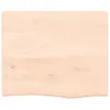 Wandregal 60x50x2 cm Massivholz Eiche Unbehandelt , Produktbild-Vorschau 2