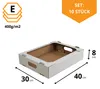 KAPAK, sada 10 kusů, bílý tácek na pečení, rozměry 40x30x8 Náhled obrázku produktu 2