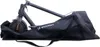 A black scooter is partially covered by a black carrying bag, with the brand name visible on the bag. Produktbild-Vorschau