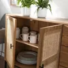 CALICOSY - Buffet 2 portes et 3 tiroirs en rotin L120 cm - Voir les images du produit 8