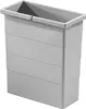 A light gray rectangular trash can insert with horizontal lines on its exterior. Produktbild-Vorschau