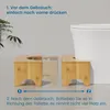 Toilettenhocker, Toilettenstuhl, Fußhocker aus Bambus, Produktbild-Vorschau 4