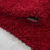 Hochflor Teppich Lux rund, Farbe: Rot, Größe:80 cm rund Produktbild-Vorschau 3