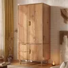 Kleiderschrank 80x50x177cm, Eichenoptik, 3D-Rillen, 3 Produktbild-Vorschau 11