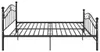 vidaXL Bett Schwarz Metall 180x200 cm Produktbild-Vorschau 3