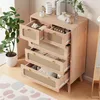 Cassettiera a 5 cassetti in legno naturale con frontali in Anteprima dell’immagine prodotto 2