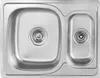 Lavello da cucina in acciaio inox a 1,5 vasche Lavello da Anteprima dell’immagine prodotto 3