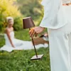 Zafferano Poldina Pro LED stolová lampa Corten, dobíjateľná Náhľad obrázku produktu 5