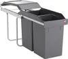 Odpadkový koš Hailo 3650101 TA Swing A Tandem 2x 15 litrů Náhled obrázku produktu 1