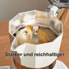 Moka-Kanne Aluminium 6 Tassen, Espressokocher, Einventil, Produktbild-Vorschau 2