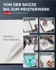 LIEBERGE Premium Skizzenbuch A4 220g – Radierfestes Produktbild-Vorschau 5