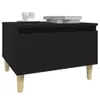 vidaXL Table d'appoint noire 50x46x35 cm Bois composite Voir les images du produit 4