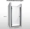 SONNI Porte de douche suspendue 100x195cm,verre de sécurité Voir les images du produit 3